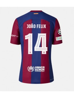 Moški Nogometna dresi replika Barcelona Joao Felix #14 Domači 2023-24 Kratek rokav